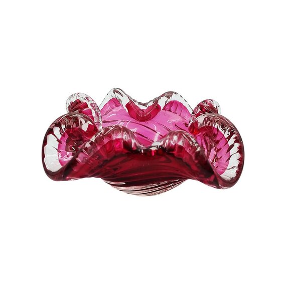 1960s Astonishing Pink Ashtray or Catch-All in Murano Glass - Picture 1 of 8